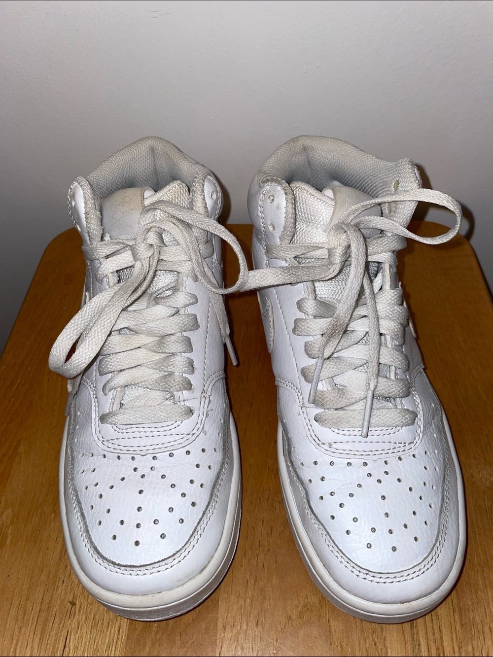 Nike White High-Top Sneakers Size 6